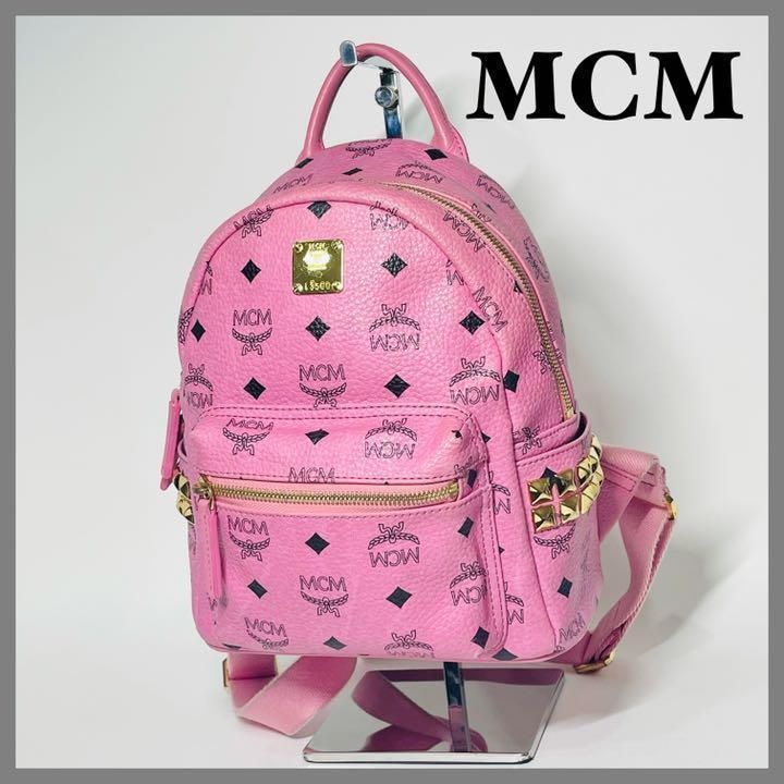 Sサイズ MCM ピンク リュック 正規品 ラビット ストア Sサイズ MCM ピンク リュック 正規品 ラビット MCM リュック S