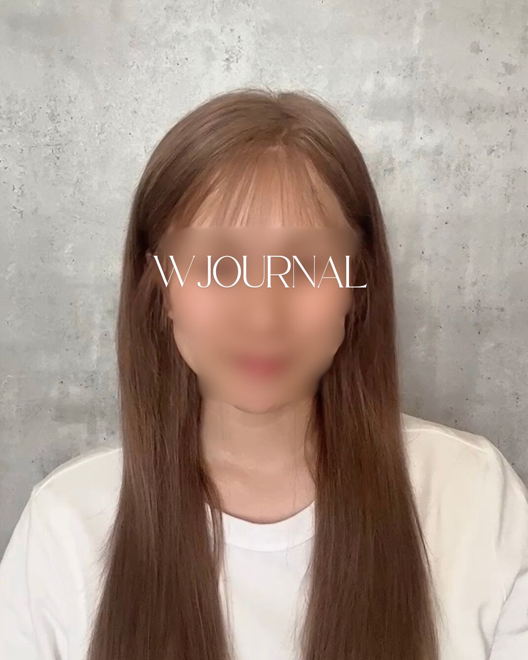 ロング人毛 フルウィッグ｜耳が出せる