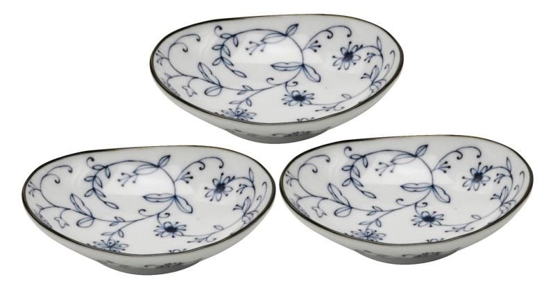林金之助商店(Hayashikinnosuke) 美濃焼 楕円 3.5皿 3枚セット