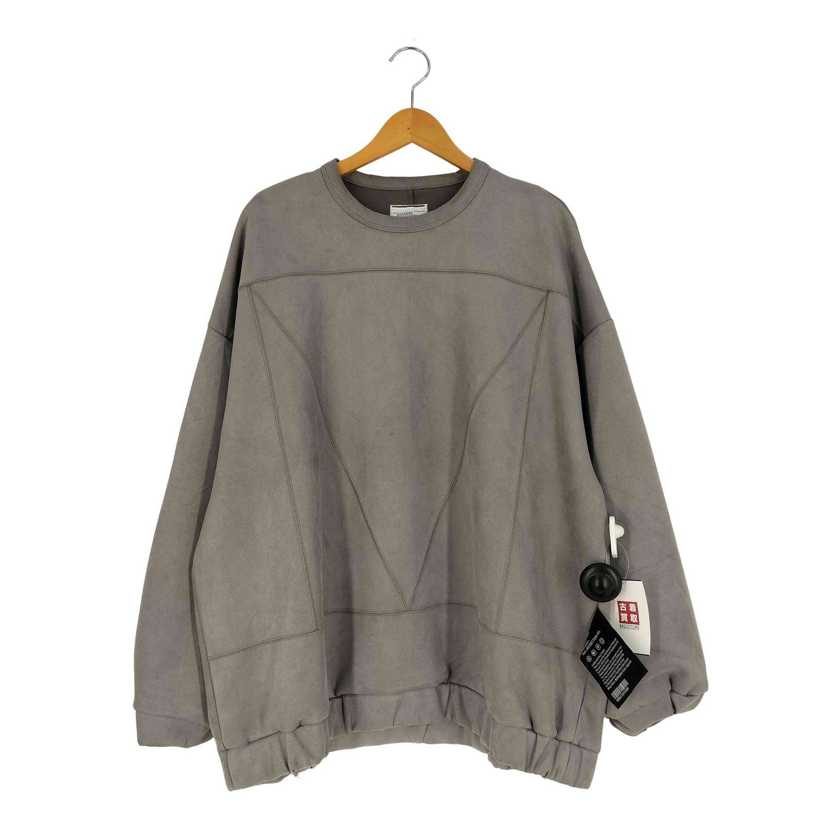 シャリーフ SHAREEF MICRO SUEDE SWITCHING BIG SWEAT マイクロ 