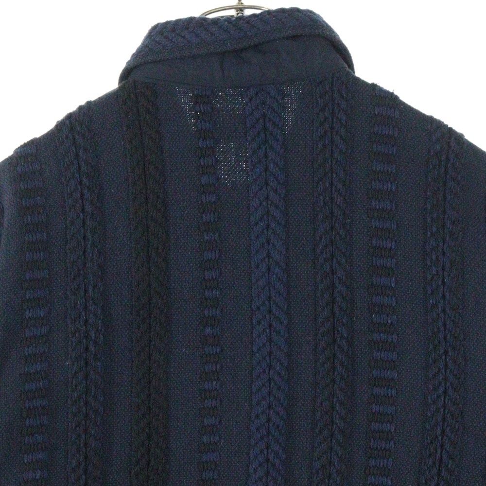 kith キス　ストライプジップアップジャケット ブラック org.jpg