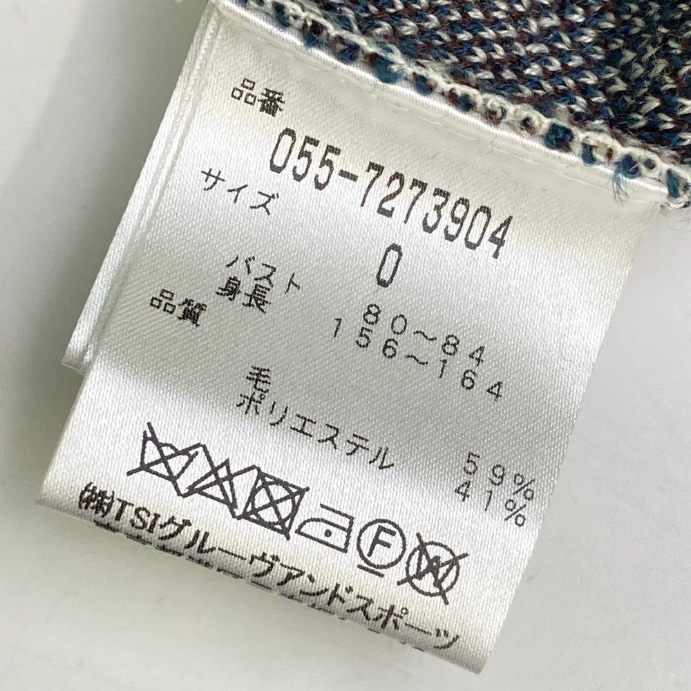 サイズ：0 PEARLY GATES パーリーゲイツ ニットベスト 千鳥