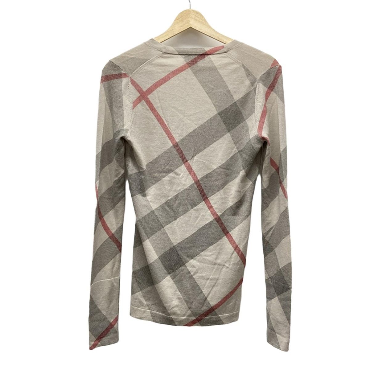 BURBERRY BRIT(バーバリーブリット) 長袖Tシャツ サイズS レディース - ライトブラウン×マルチ クルーネック/Sサイズ BURBERRY BRIT(バーバリーブリット) 長袖Tシャツ サイズS