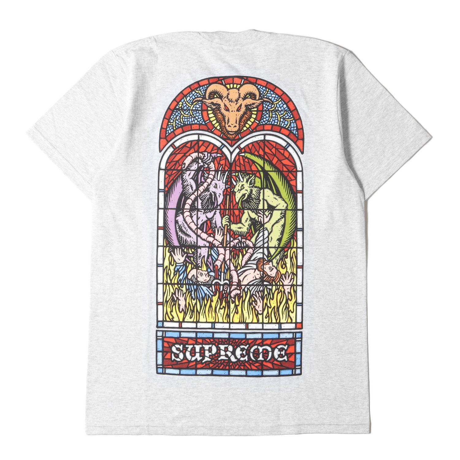 美品 Supreme シュプリーム Tシャツ サイズ:S 23AW ステンドグラス 