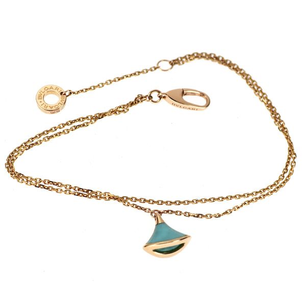 ブルガリ K18PG トルコ石 ブレスレット ディーヴァ ドリーム