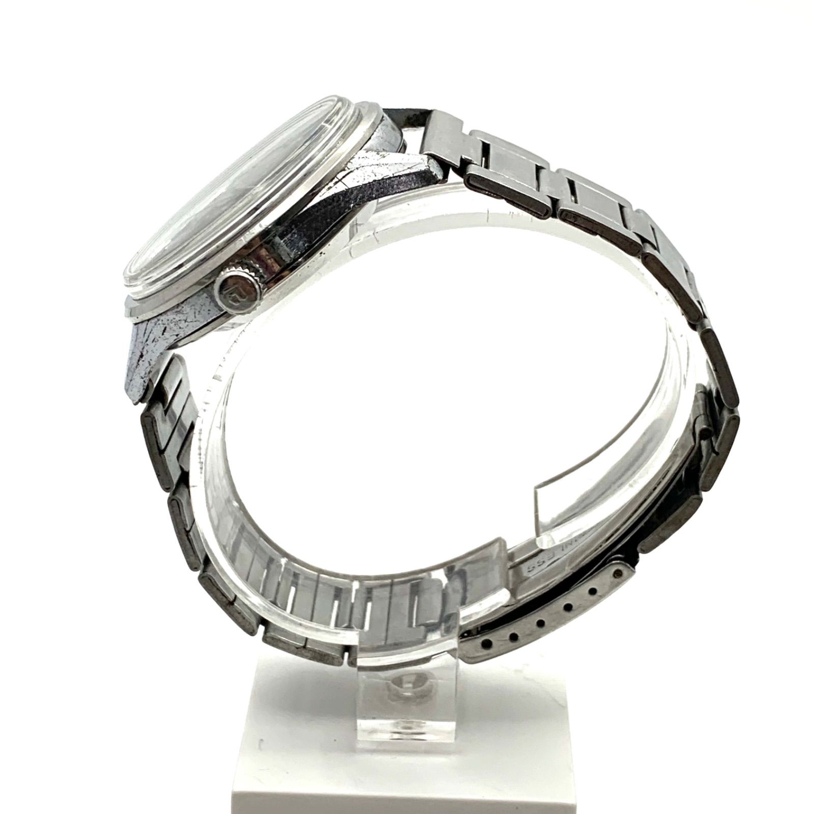 品 RICOH 1805 自動巻き 腕時計 黒文字盤