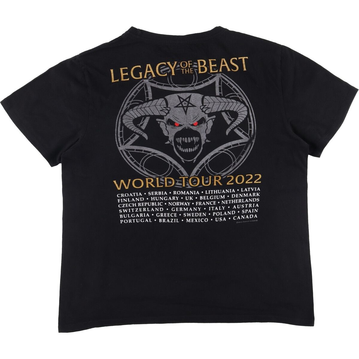 90s iron meiden アイアンメイデン バンドtシャツ USA製 古着 IRON