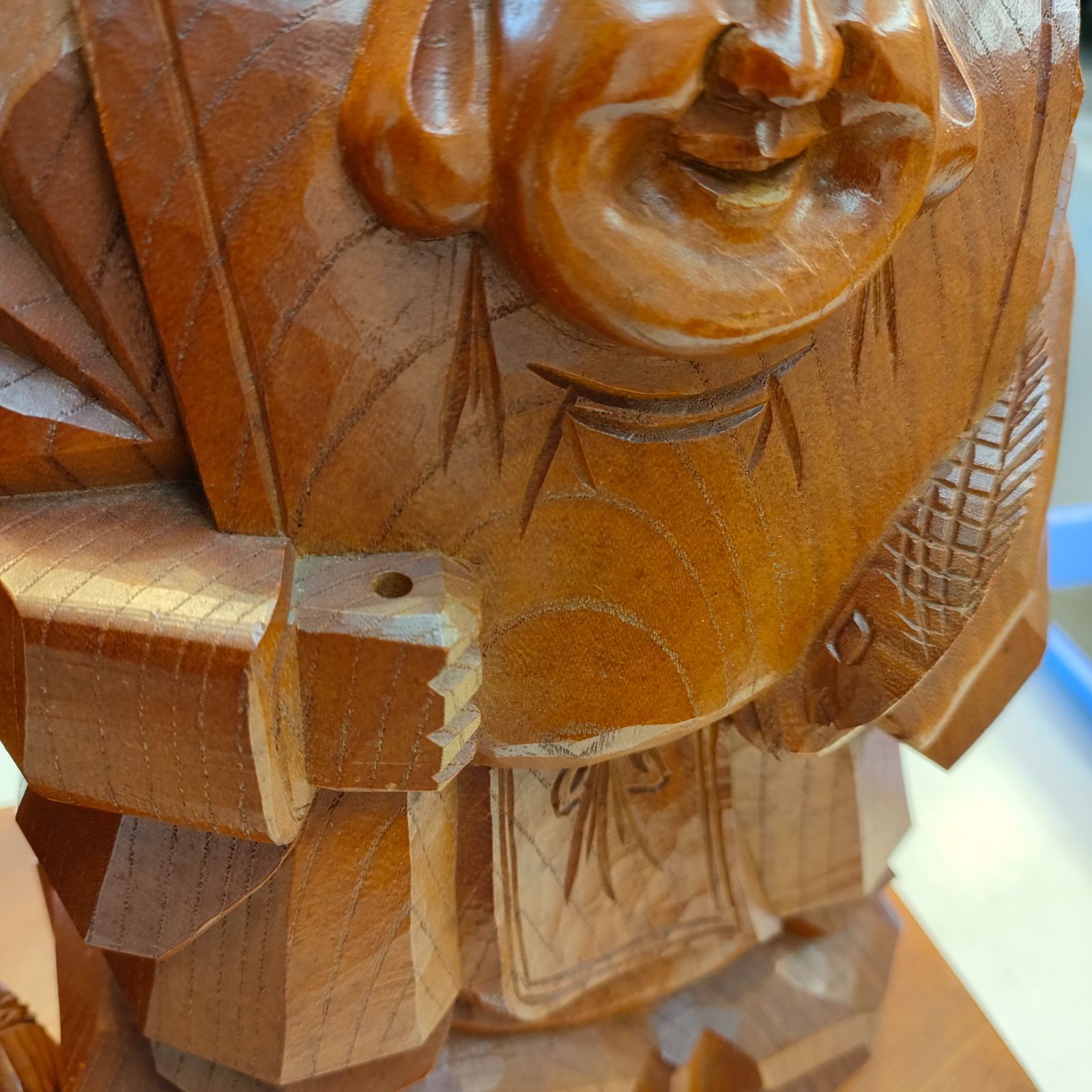 七福神　大黒天 恵比寿　置物 ◇七福神 大黒天 恵比寿天 木彫 置物 - メルカリ