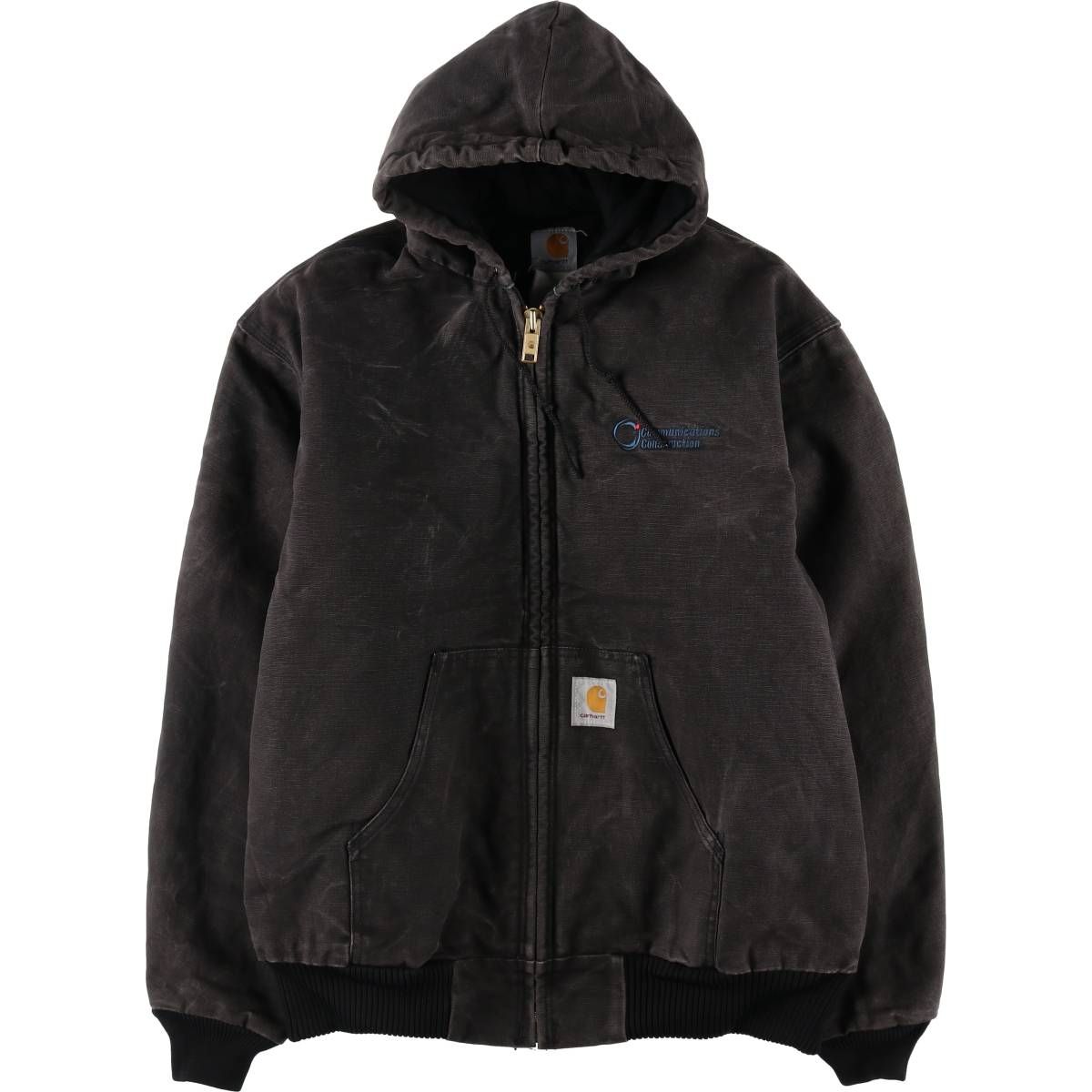 古着 カーハート Carhartt アクティブジャケット ダックフルジップパーカー USA製 メンズXL相当/eaa492963