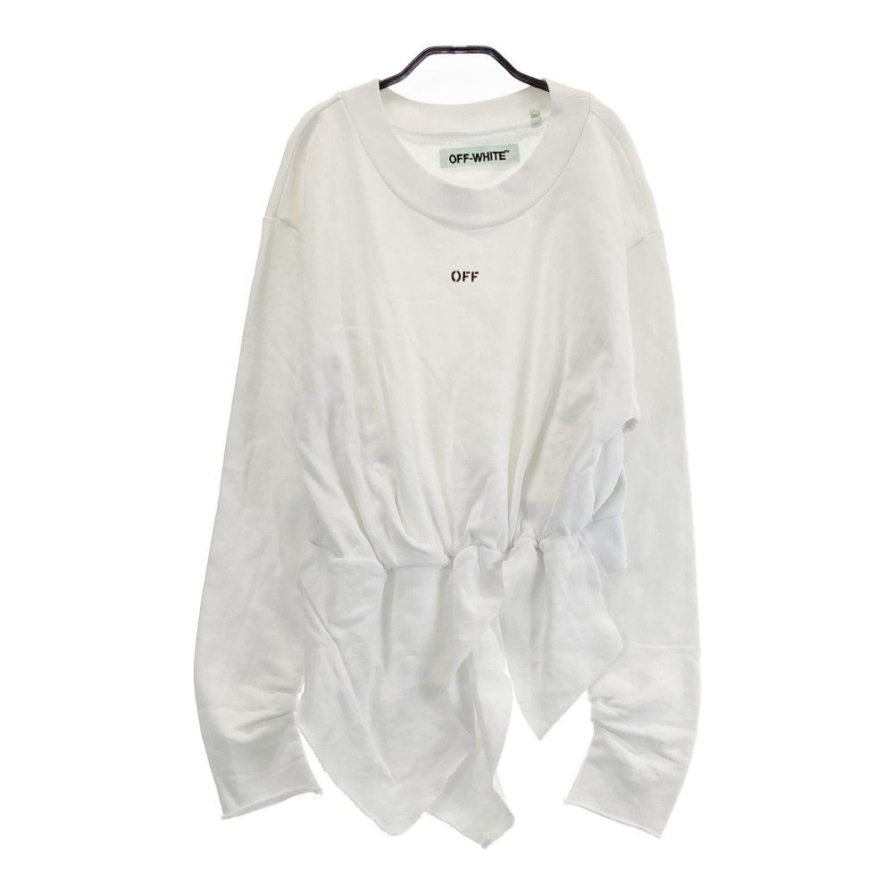 OFF-WHITE オフホワイト デザインスウェット ホワイト系 S 