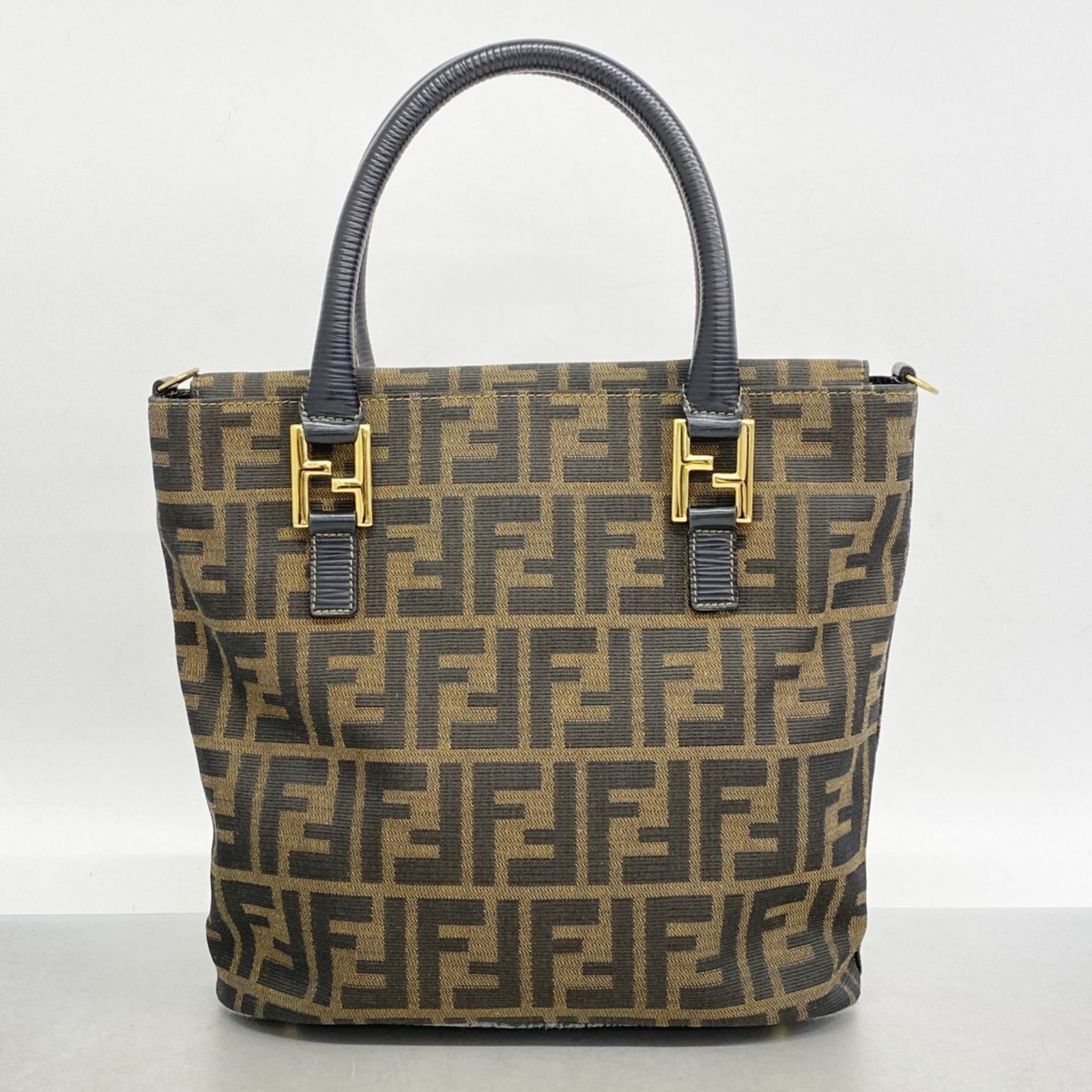 フェンディ Fendi フェンディ ハンドバッグ ズッカ ナイロンキャンバス ブラウン レディース P1438140 DECORATOM_COM_BR