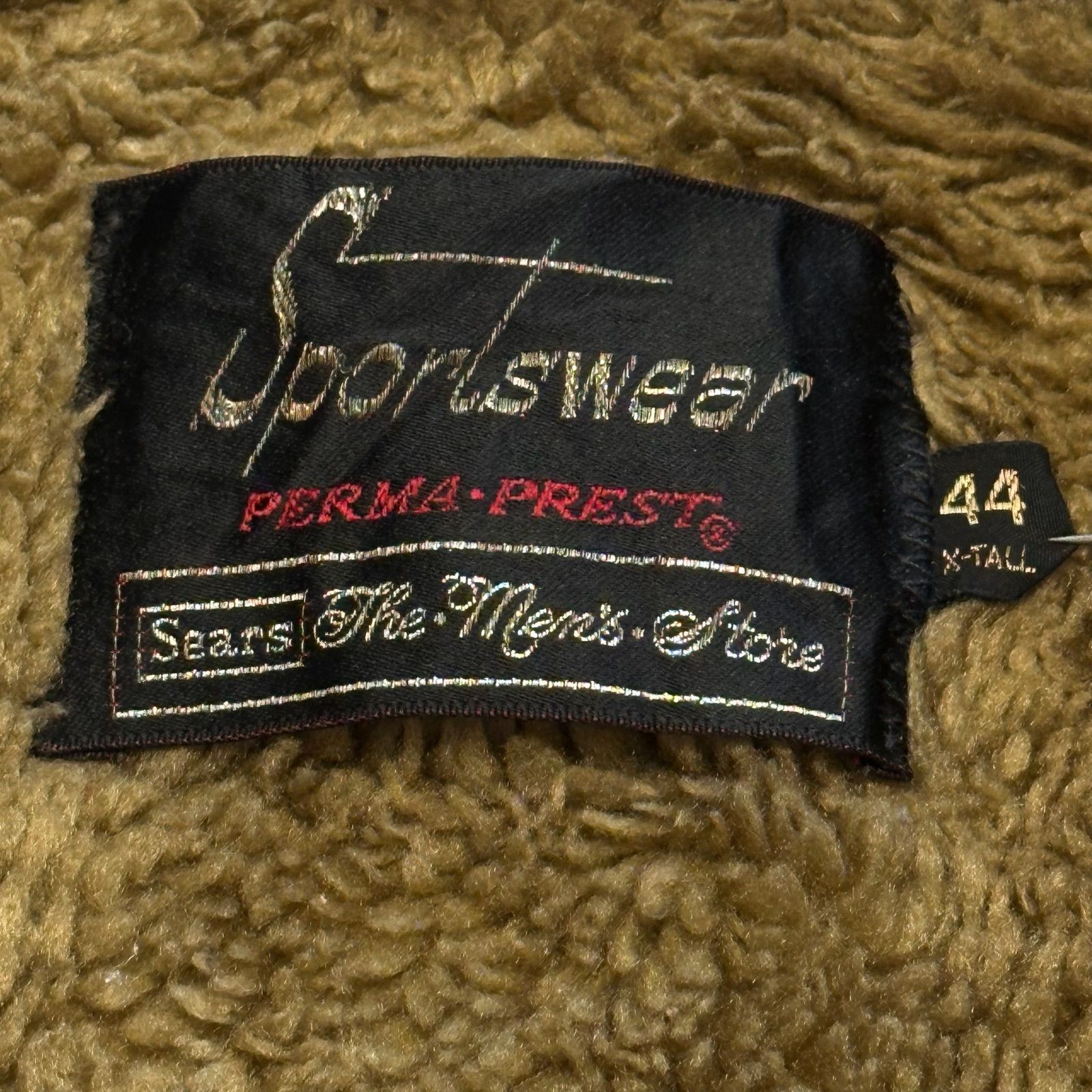 SEARS PERMA-PRESTシアーズ】裏ボアミリタリーコート - メルカリ