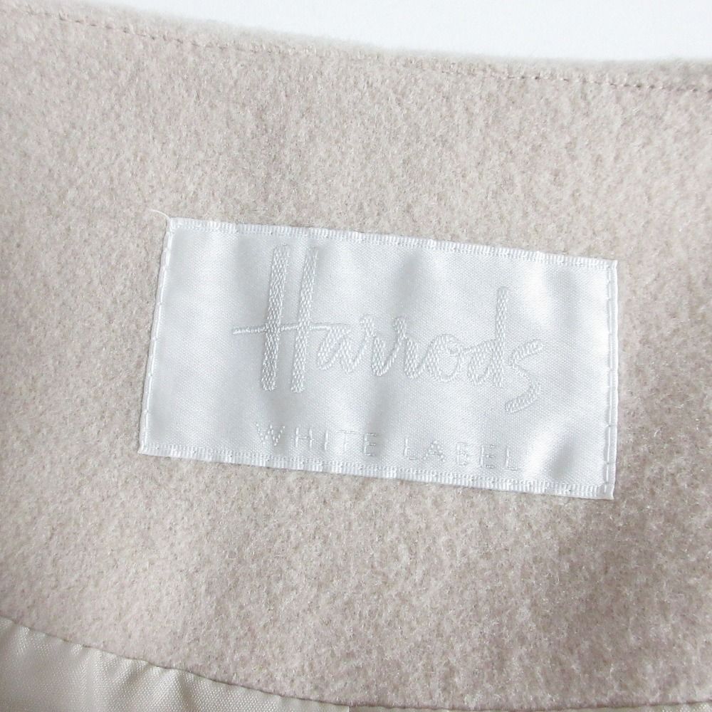 美品 Harrods ハロッズ ウールノーカラーコート 23505121 サイズ