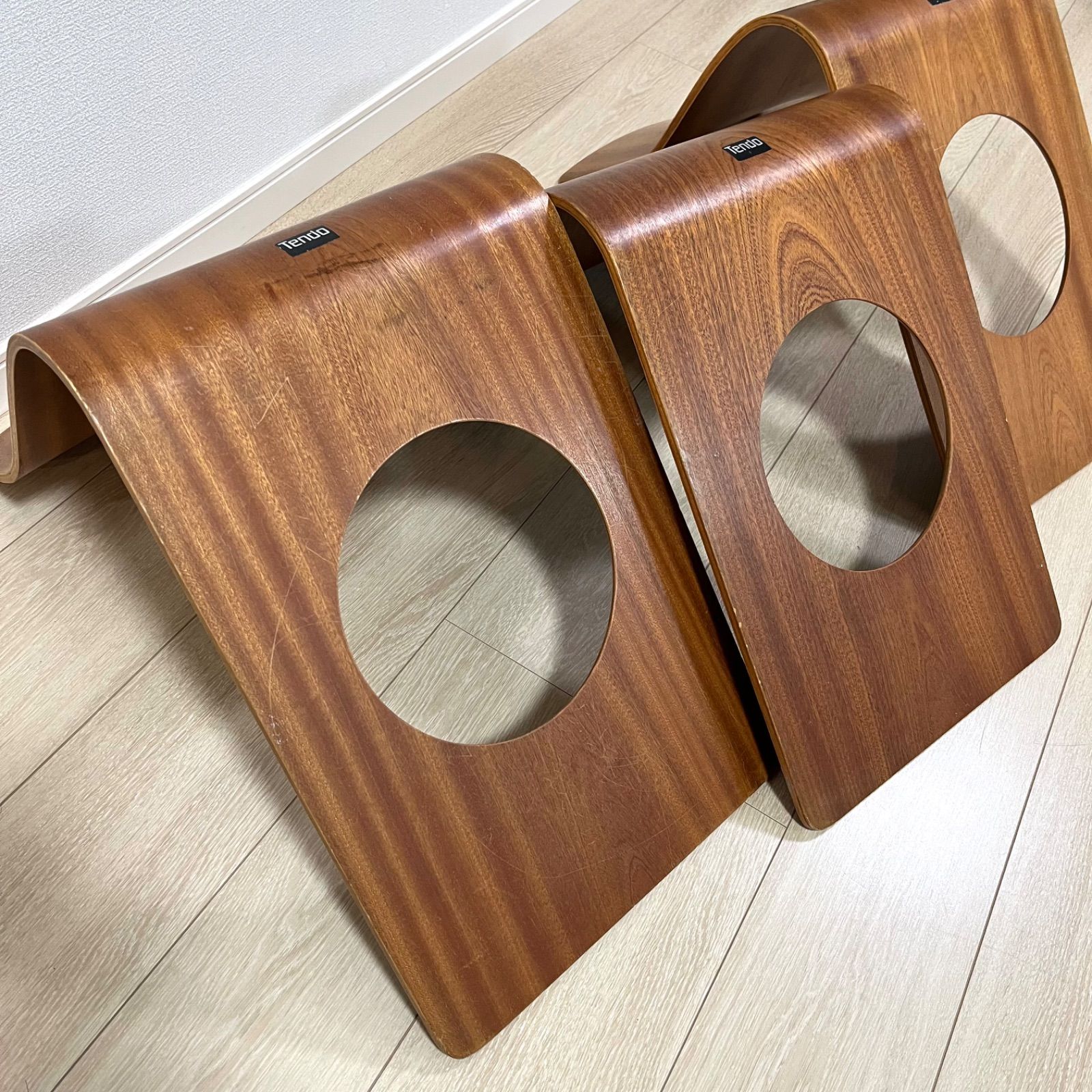 た11 3脚セット Tendo 天童木工 座椅子 藤森健次 曲げ木 プライウッド座椅子 曲木 座敷 和室 和家具 和モダン ジャパン ビンテージ MARWIL-DEMENAGEMENTS_CH