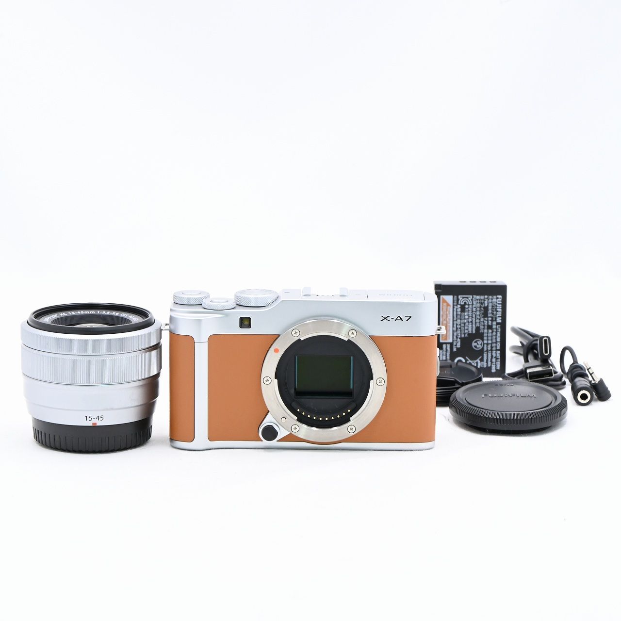 新品 FUJIFILM X-A7 レンズキット キャメル FUJIFILM X-A7 レンズ