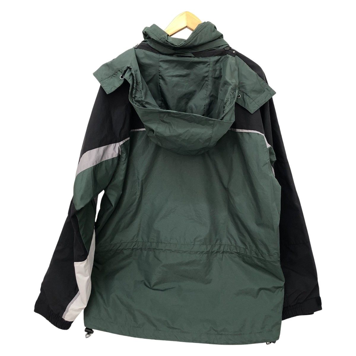 6AS9【SKECHERS】ジップアップ 薄手 マウンテンパーカー Y2K 古着 MAKE