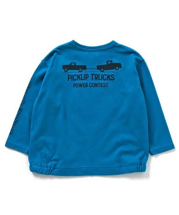 ★新品★エフオーキッズ（F.O.KIDS/f.o/FOキッズ）』4WD CAR 長袖Tシャツ　90cm　【キッズ/ベビー/子供服】(106114トップス　長袖　Tシャツ　お祝い　ギフト　出産祝い　ブルー ブラック　働＜車柄