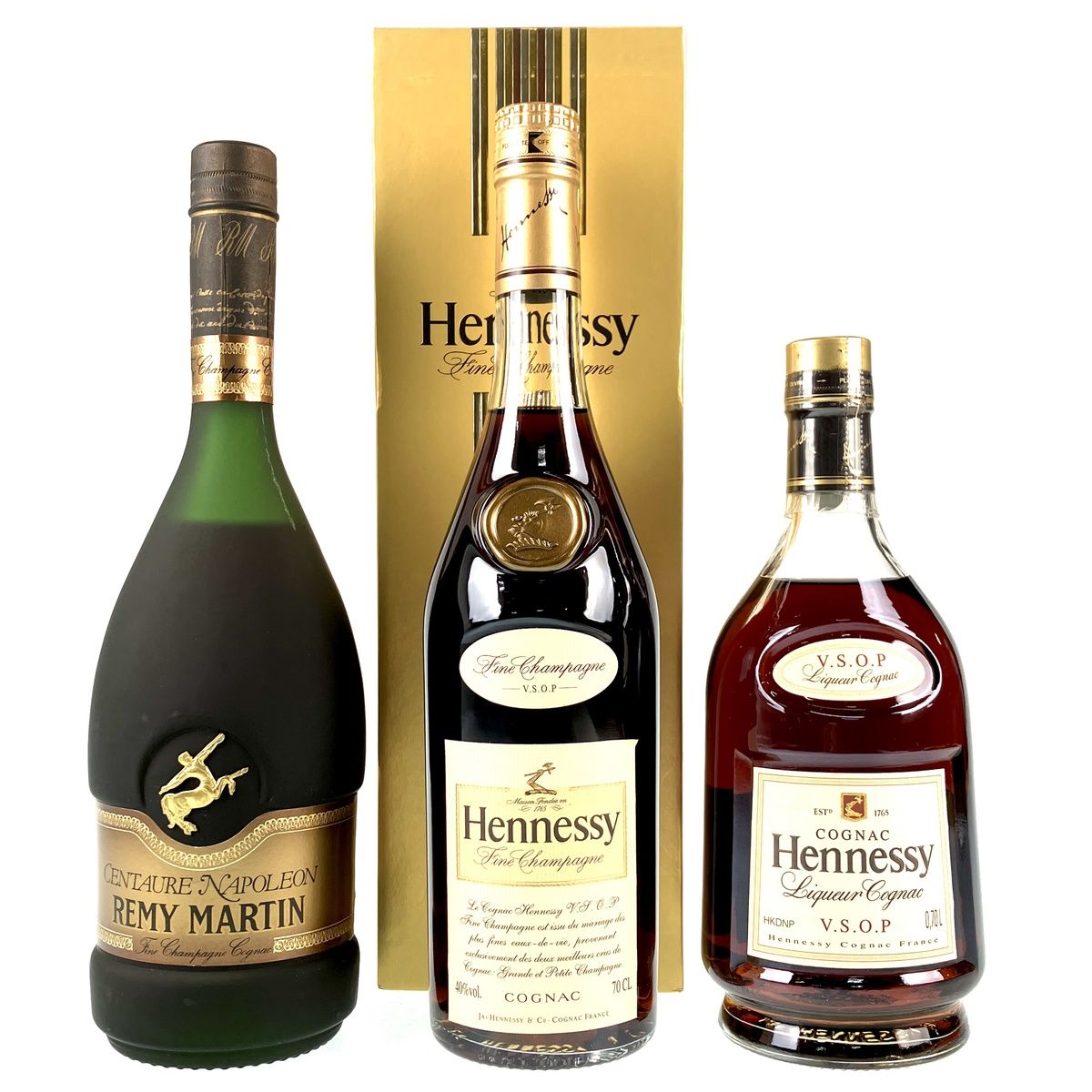 3本 REMY MARTIN Hennessy コニャック 700mlバイセルブランデーセット