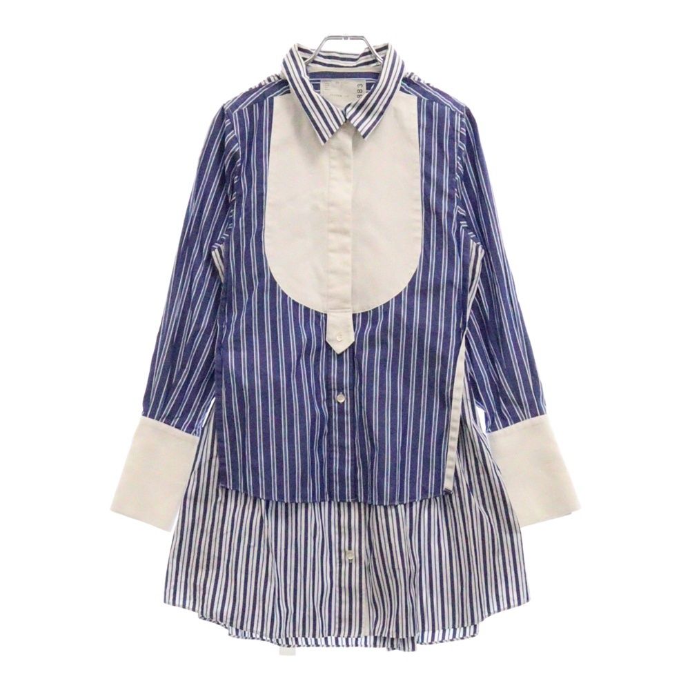シャツ Sacai 20ss レイヤードシャツ