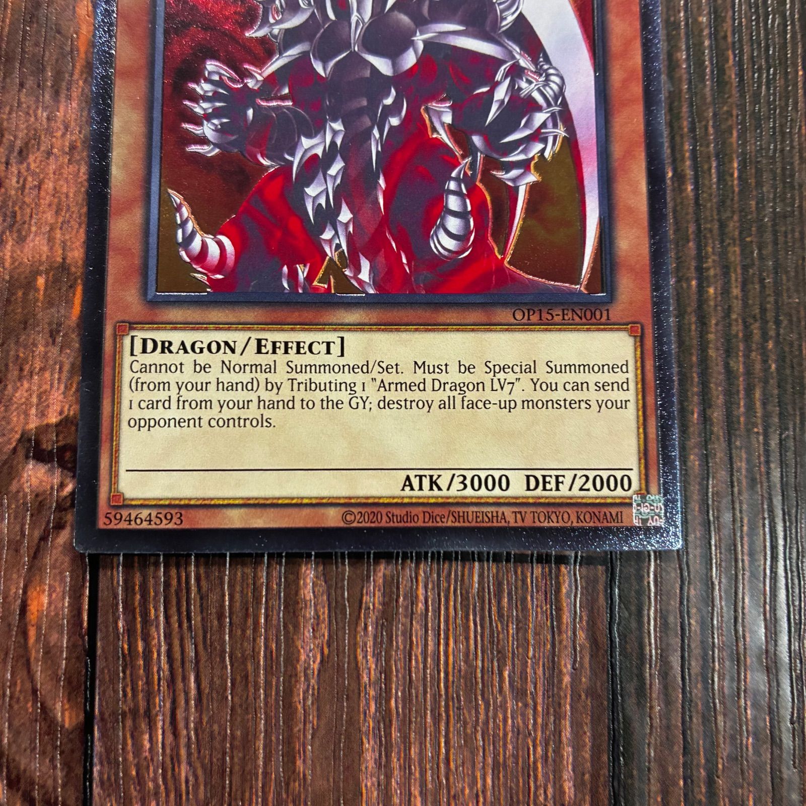遊戯王 英語版 アームド・ドラゴンLV10 レリーフ - メルカリ