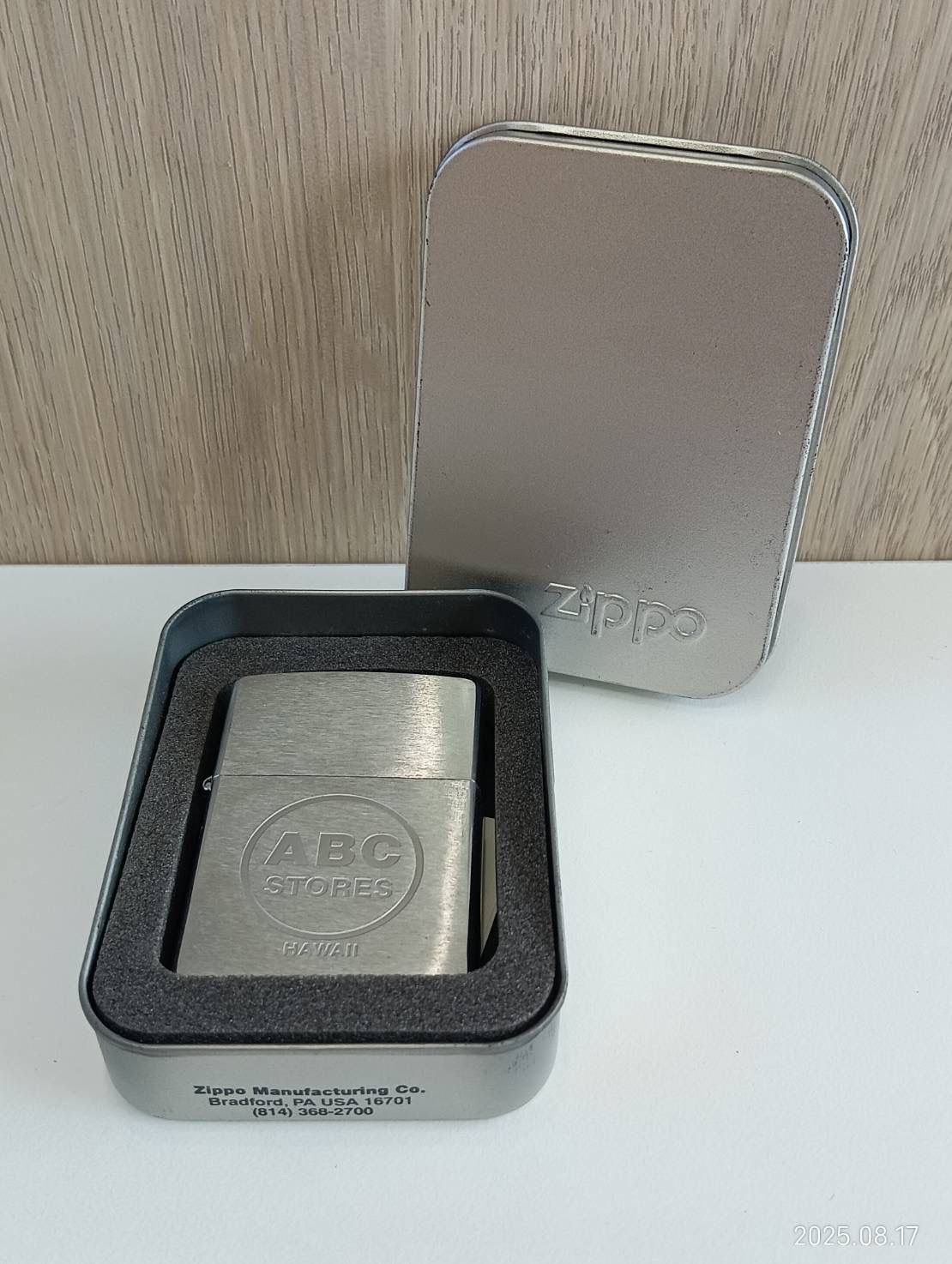 中古品】 ABC STORES HAWAIIハワイ Zippoジッポライター オイル