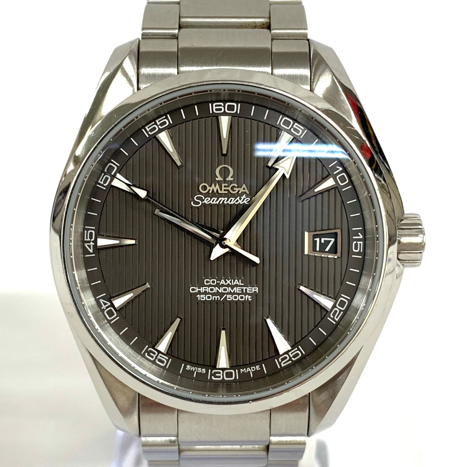 【ジャンク品】OMEGA オメガ SEAMASTER AQUATERRA シーマスター アクアテラ 自動巻き 腕時計 150m防水 231.10.39.21.06.001