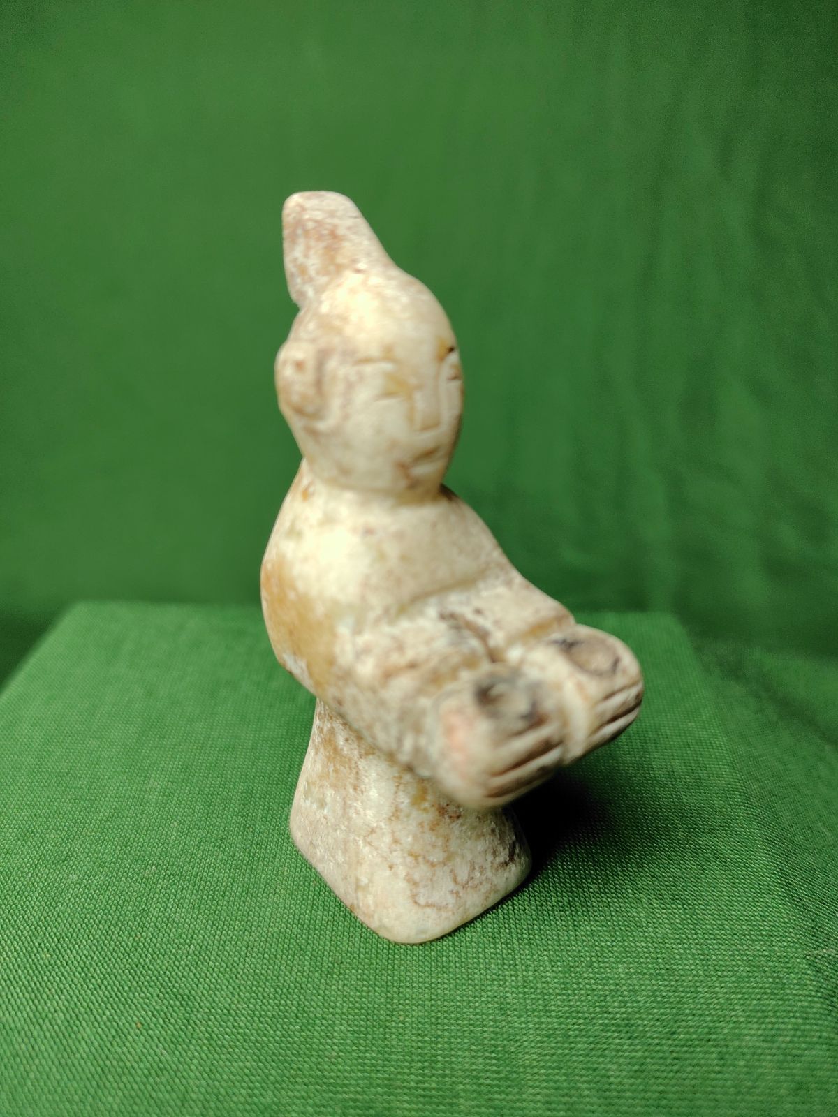 中国，骨董，時代物，動物の蓋付きクリーム色 中国，骨董，時代物，動物の蓋付きクリーム色 【公式通販】