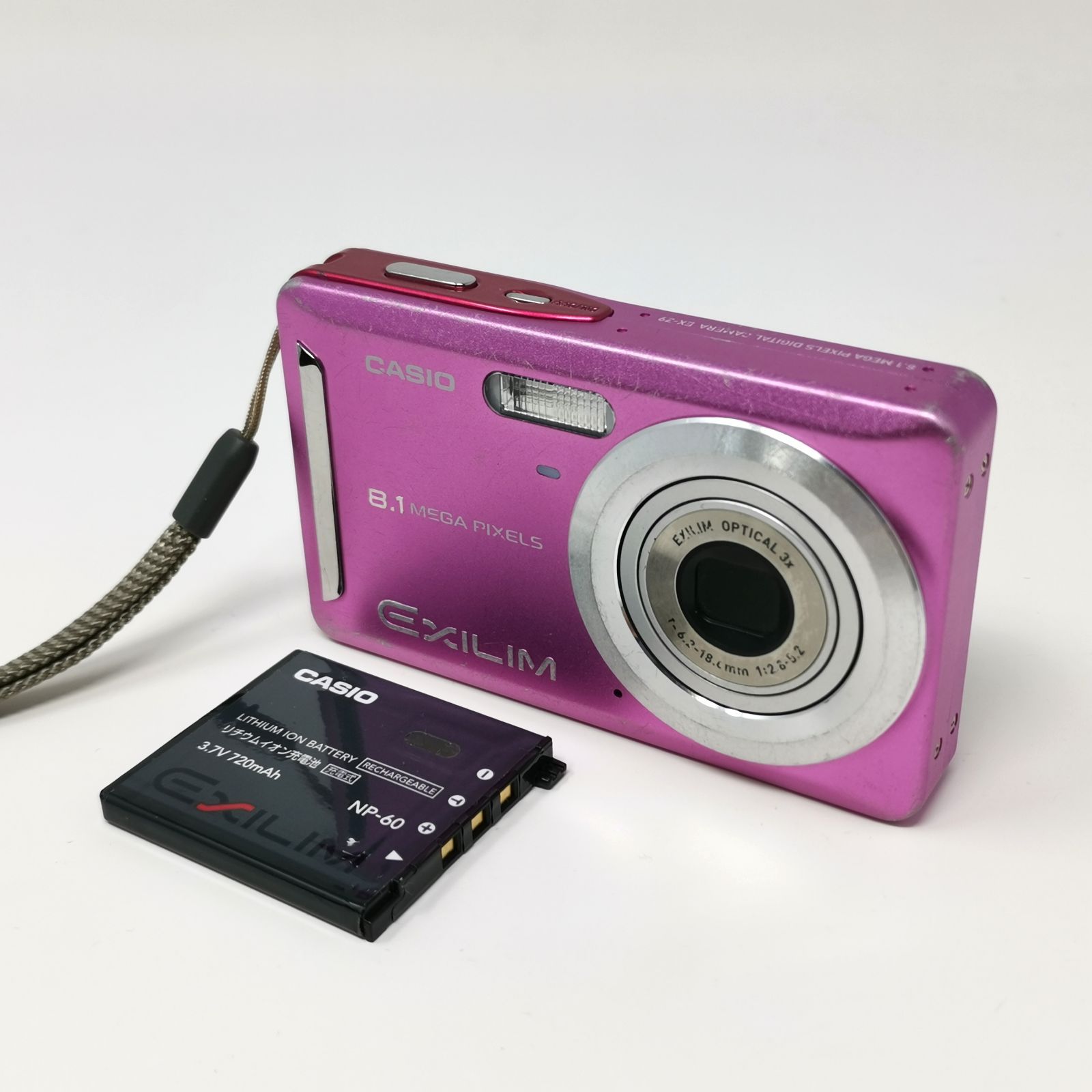 カシオ EXILIM EX-Z9 ピンク デジカメ コンデジ 充電器ないため動作