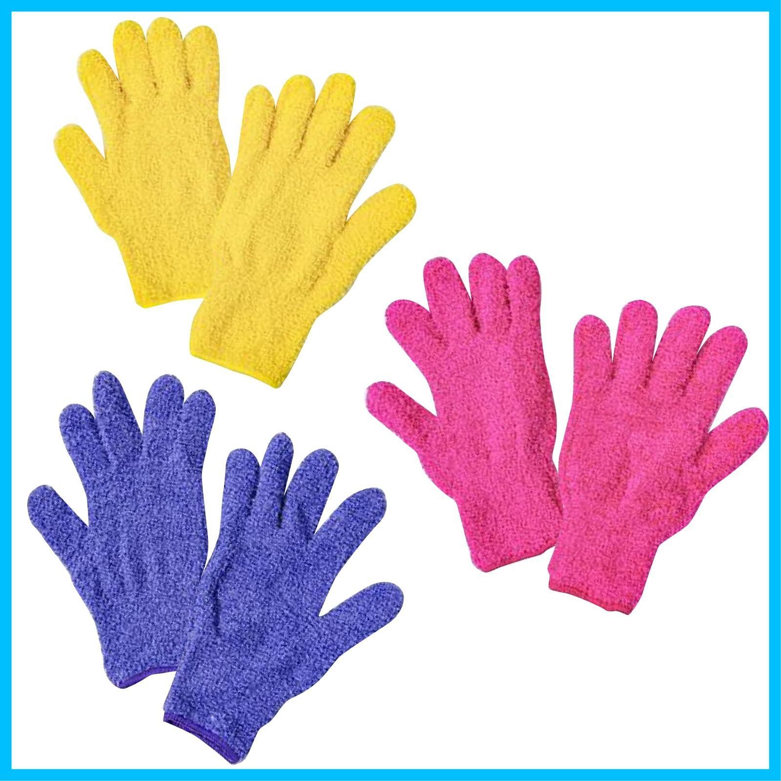 在庫処分 RONGUI 6枚セット お掃除 手袋 マイクロファイバー クロス 掃除グッズ 大掃除便利グッズ ほこり取り 窓サッシ