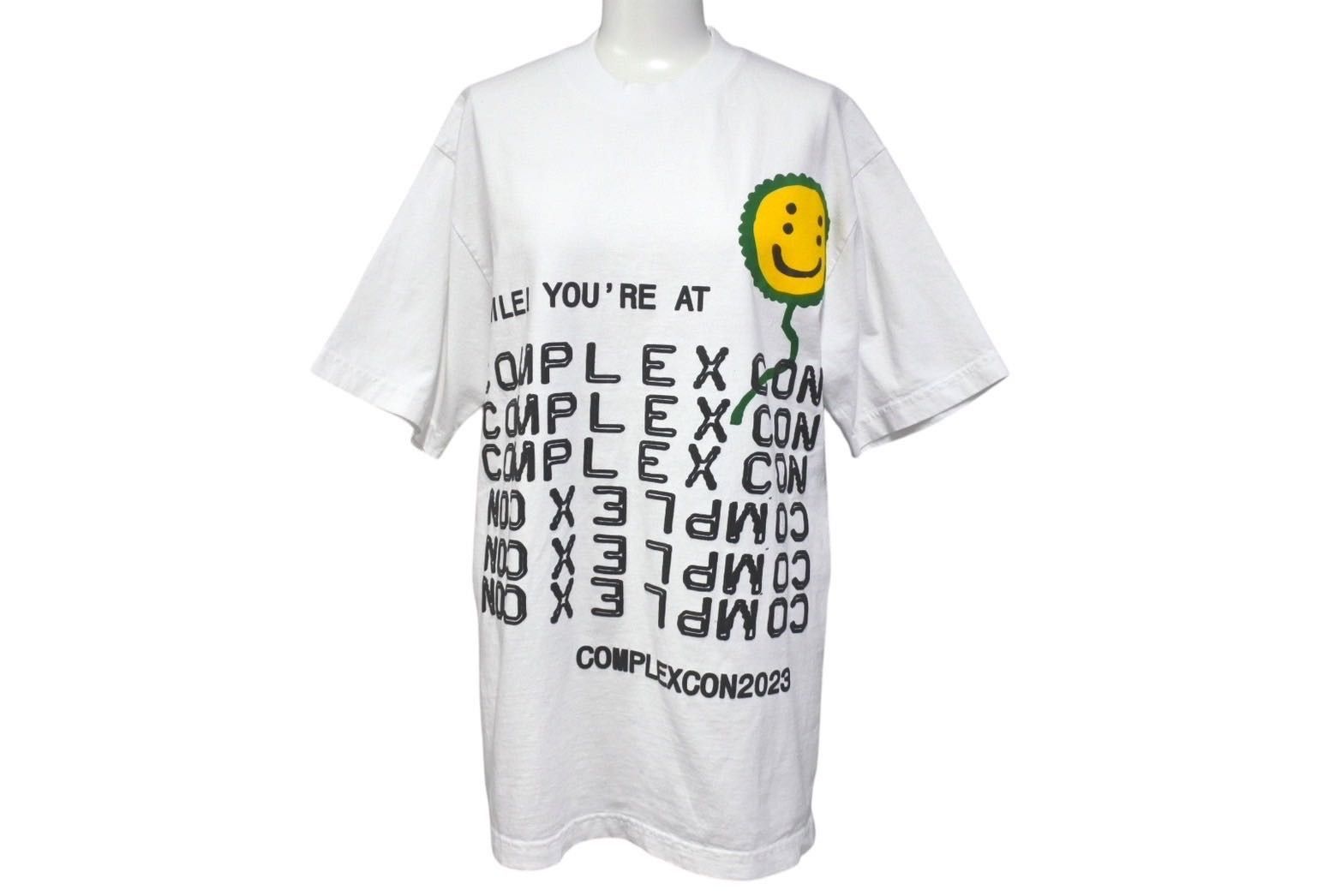 新品未使用 CPFM × Complex com T Tシャツ プリント ホワイト コットン 141685 タグ付き サイズS 中古 4c071928 新品未使用 CPFM × Complex com T Tシャツ プリント ホワイト コットン