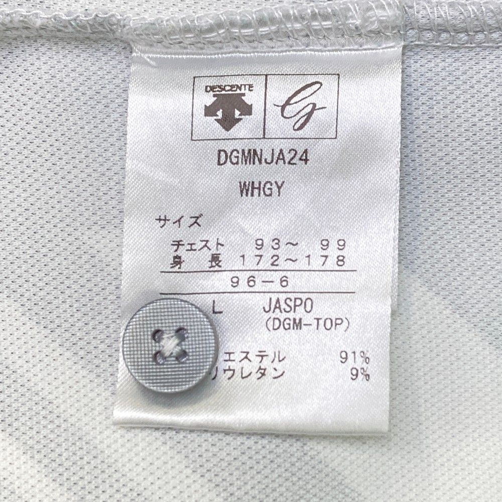 サイズ：L DESCENTE GOLF デサントゴルフ 半袖ポロシャツ 総柄