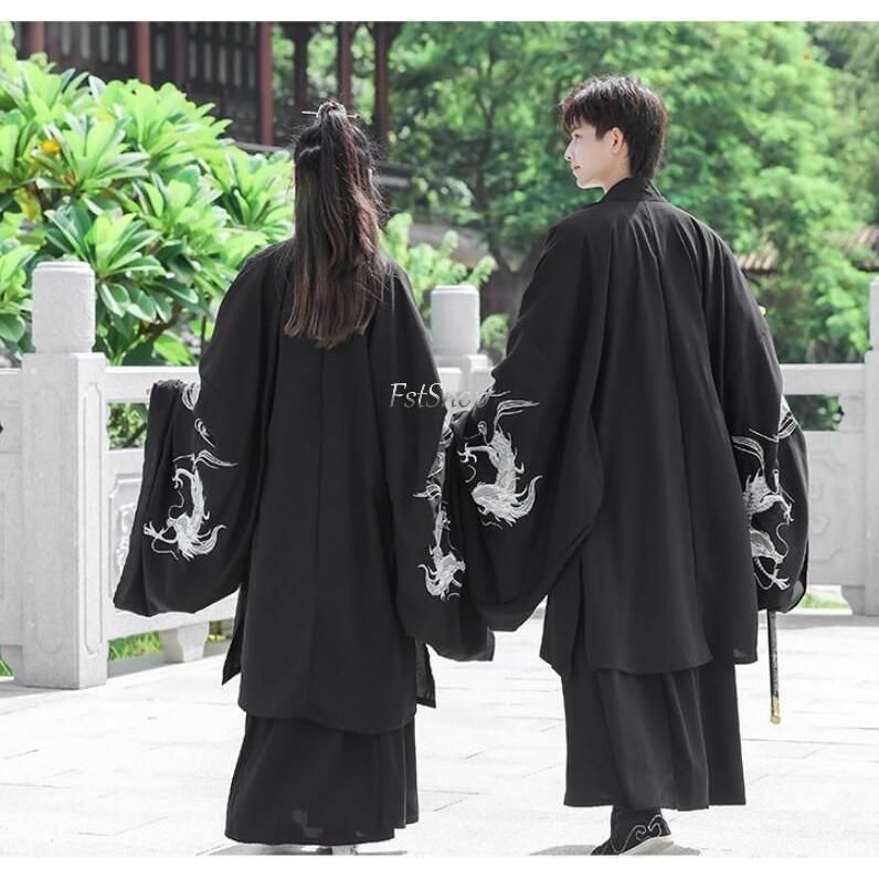 唐装2点セットアップ演出服メンズ男女兼用レディース古代コスプレ衣装 大人用