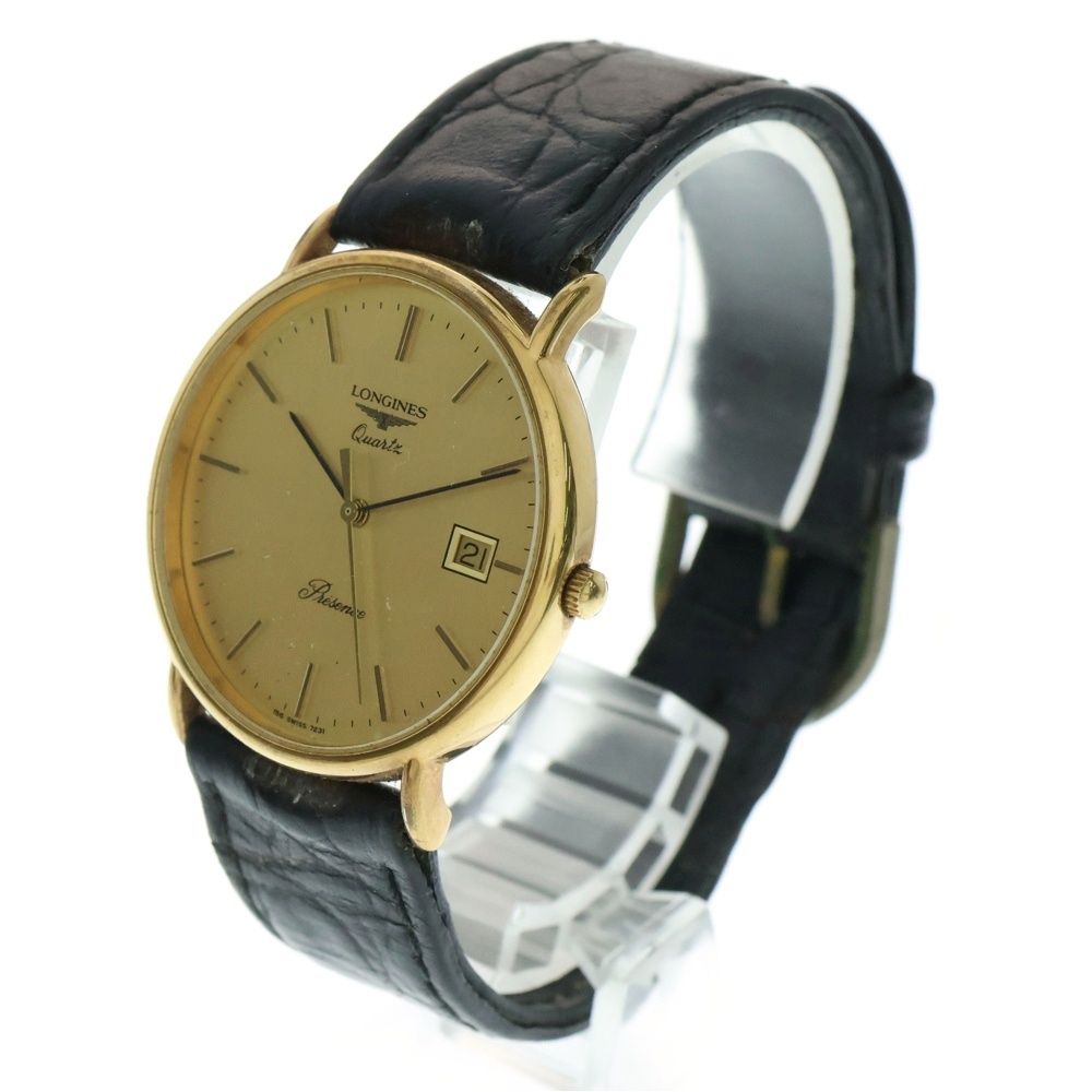 LONGINES (ロンジン) プレゼンス ゴールド文字盤 腕時計