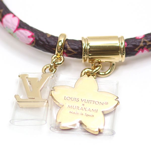 国内発送【サクラ限定コラボ】Louis Vuitton 村上隆ブレスレット 村上隆コラボ♪揺れる桜が可愛い】LouisVuitton☆ブレスレット