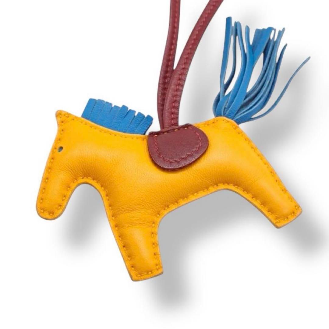 エルメス ロデオチャーム PM アニョーミロ イエロー ブルー 3843