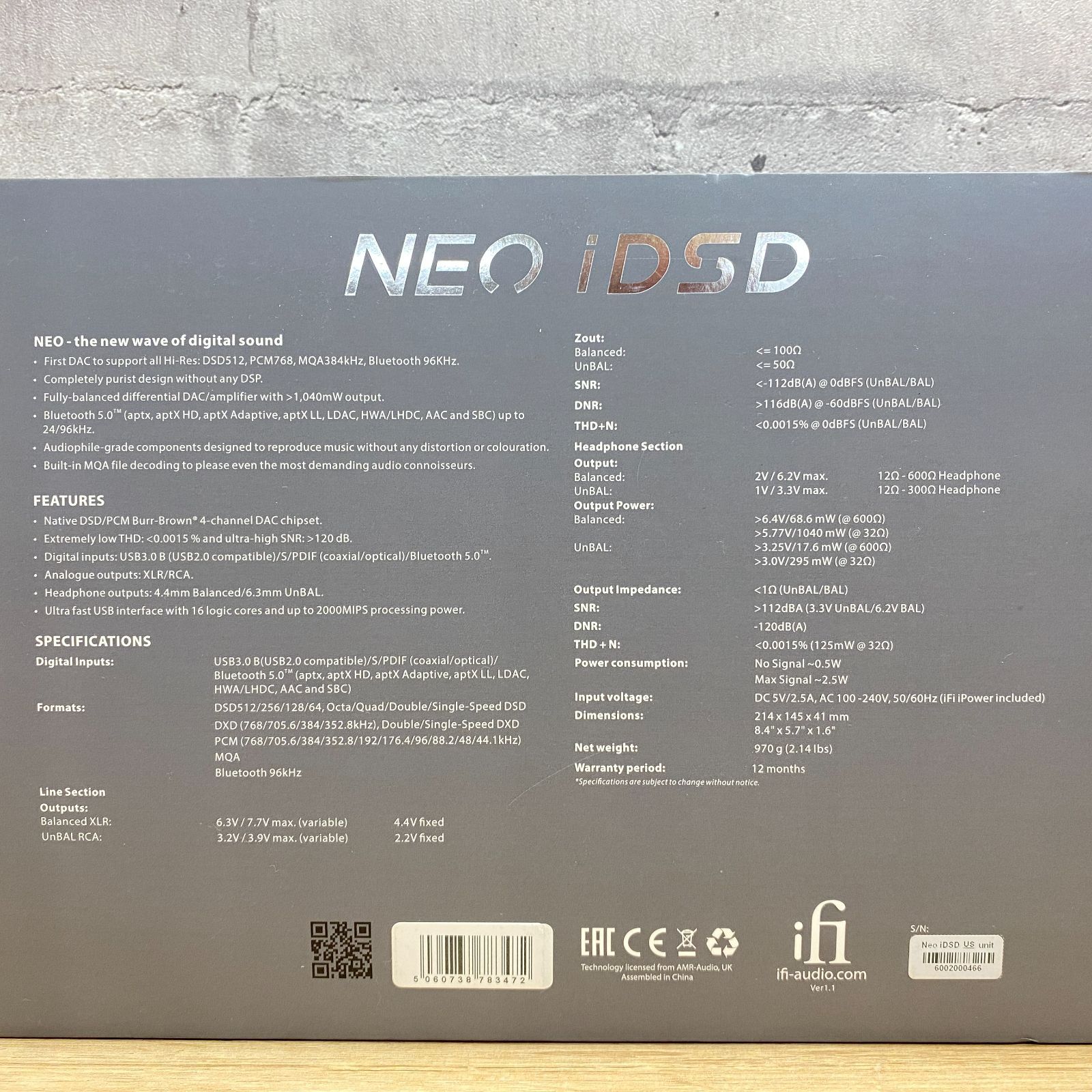 iDSD DAC＆ヘッドフォンアンプ