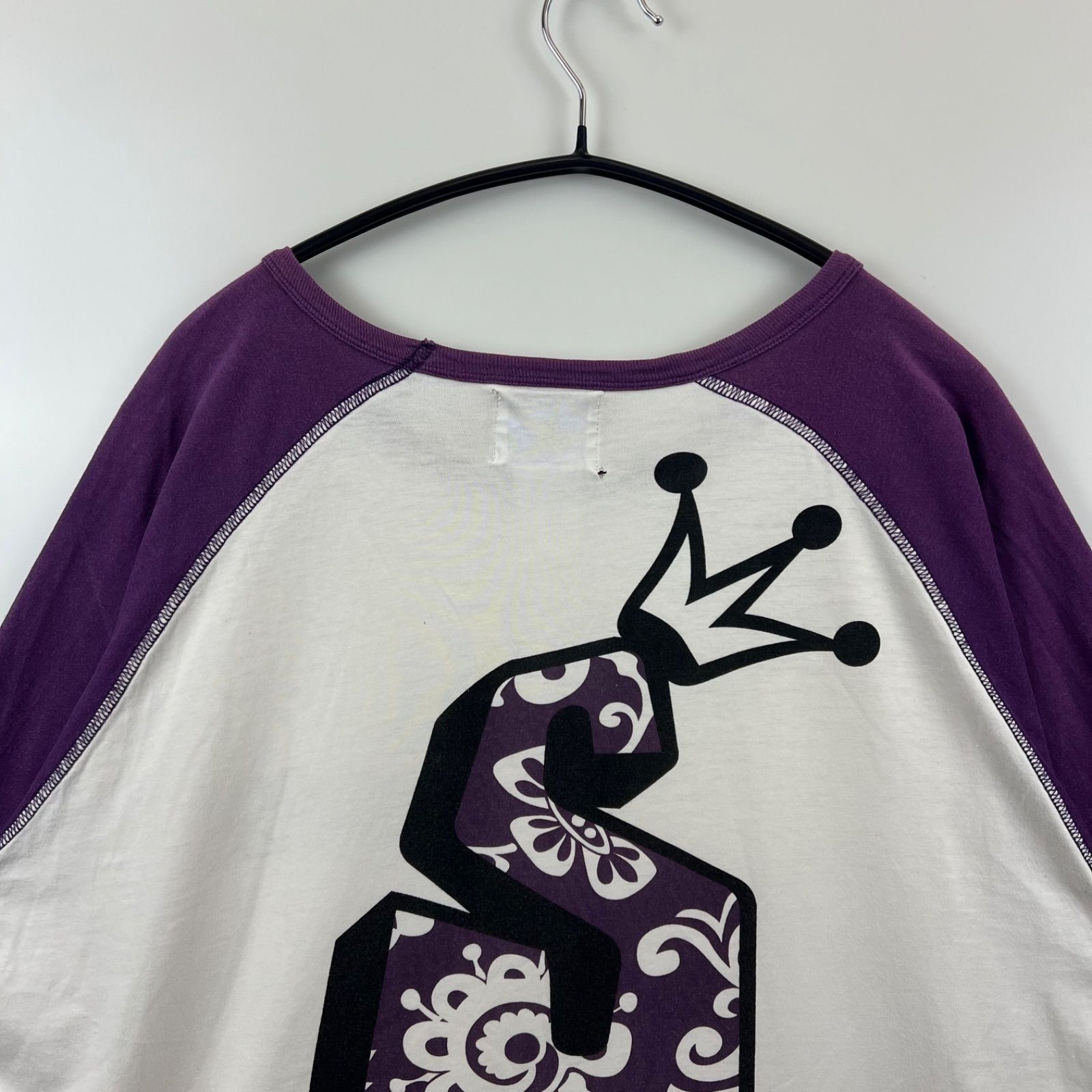STUSSY 00s old hibiscus raglan Tee L ステューシー オールド