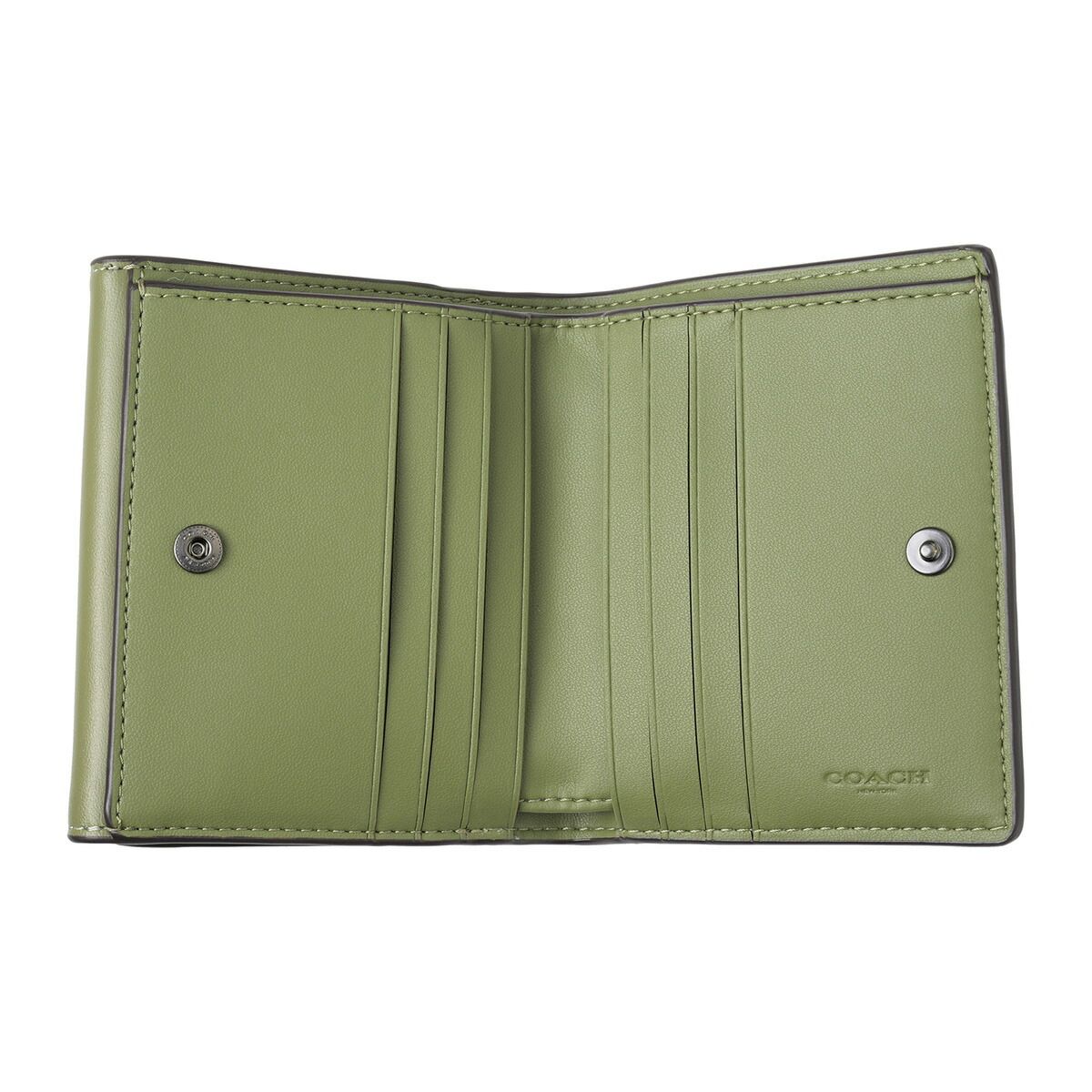 未使用級✨【COACH】タビー スモール ウォレット 折り財布 コンパクト 緑 Amazon | [コーチ] 財布 レディース 2つ折り 折財布 コンパクト