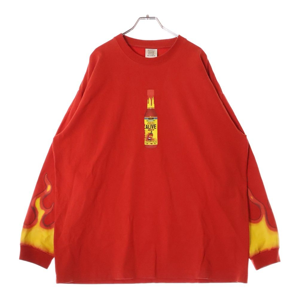 VETEMENTS (ヴェトモン) 19AW Red Hot Sauce Long Sleeve Tee レッド 