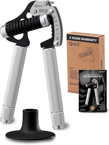 在庫処分 GD IRON GRIP ハンドグリップ 握力トレーニング 負荷調整とグリップ幅調整が可能