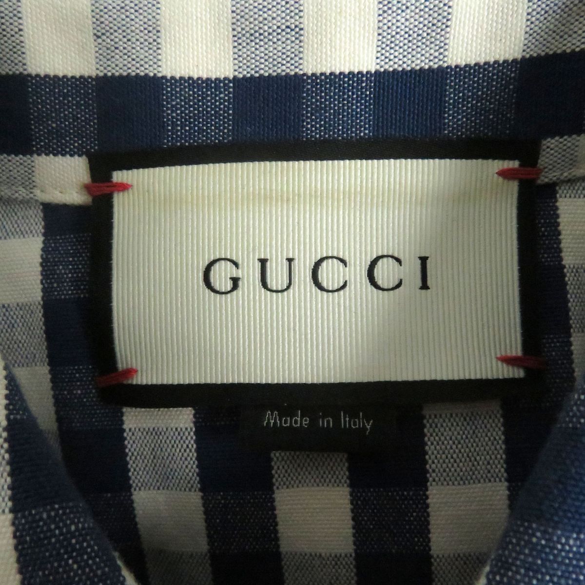 グッチ✨GUCCI 長袖カットソー ギャザーデザイン サイドライン入り S グッチ✨GUCCI 長袖カットソー ギャザーデザイン サイドライン