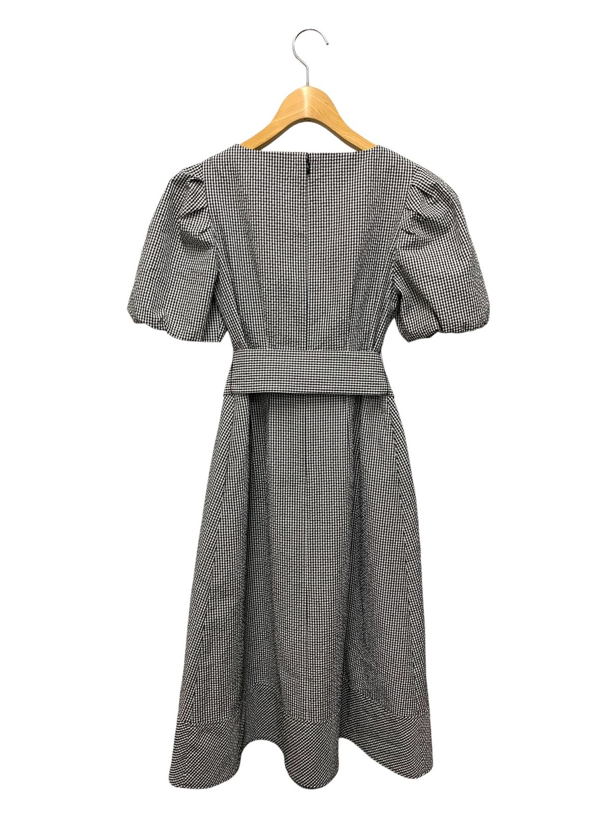 エムズグレイシー 211318 ワンピース 36 ホワイト ギンガムチェック ITNXAWSKBDN2