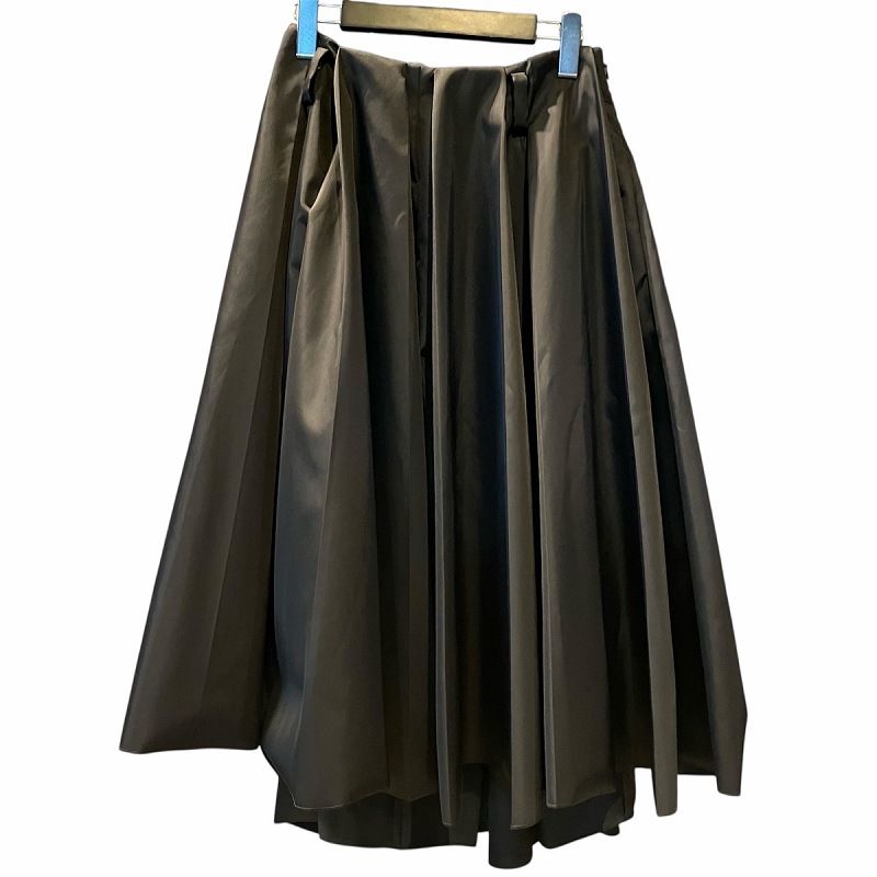プラダ PRADA 22SS Re-Nylon ロングスカート フレア 38S 黒