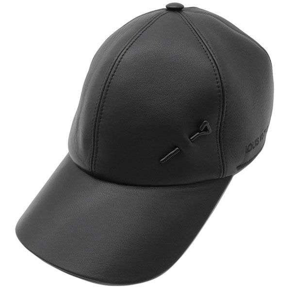 LOUIS VUITTON M7012L キャップ・LVピン ブラック ルイヴィトン キャップ キャップ LV ピン M7012L 鑑定済み ブランド