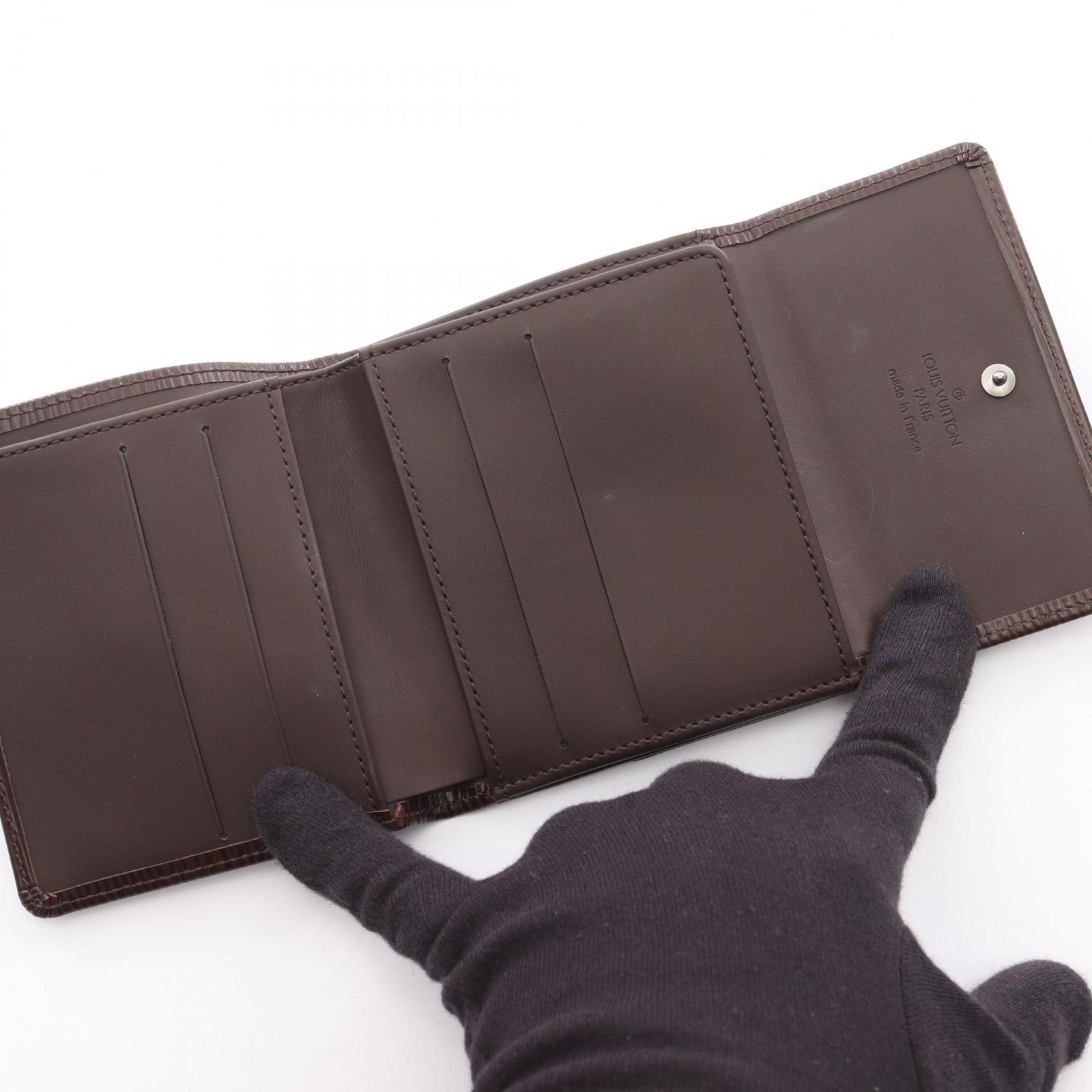 ルイ・ヴィトン LOUIS VUITTON Wホック財布 ポルト モネ ビエ カルト