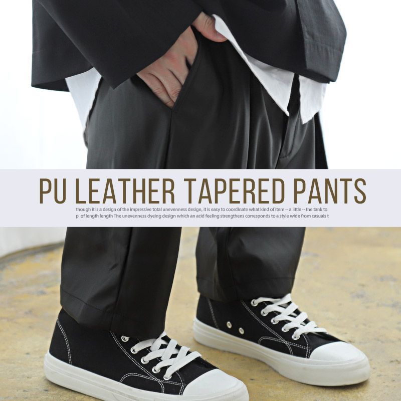 合成皮革 メンズパンツ　ブラック⭐︎美品⭐︎ 楽天市場】【送料無料】PUレザーパンツ メンズ おしゃれ
