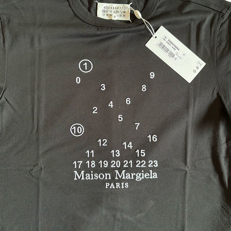 Maison Margiela★素敵！ナンバー刺繍Tシャツ ☆2024春夏入荷☆Maison Margiela メゾンマルジェラ ナンバー
