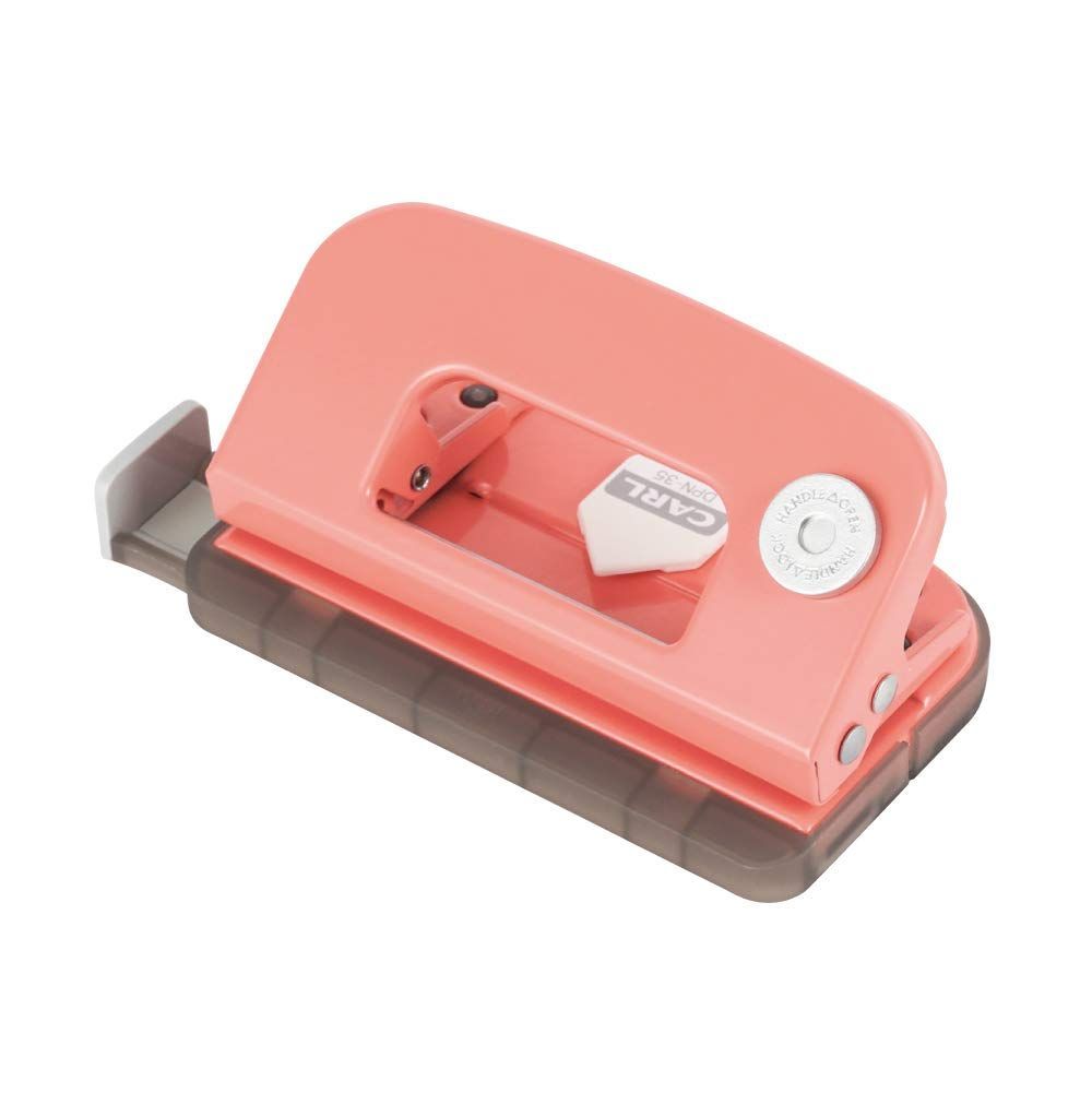 2穴 デコレパンチ 10枚 小型 ピンク 穴あけパンチ DPN-35-P カール事務器 CARL