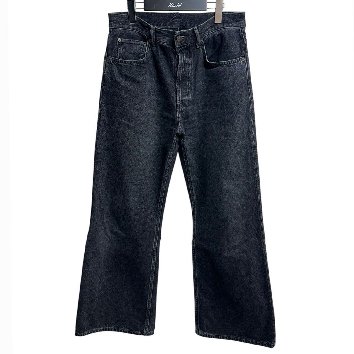 deedeeベルボトム デニム・フレアデニム グレー/ダークブルー 渋谷 DEE