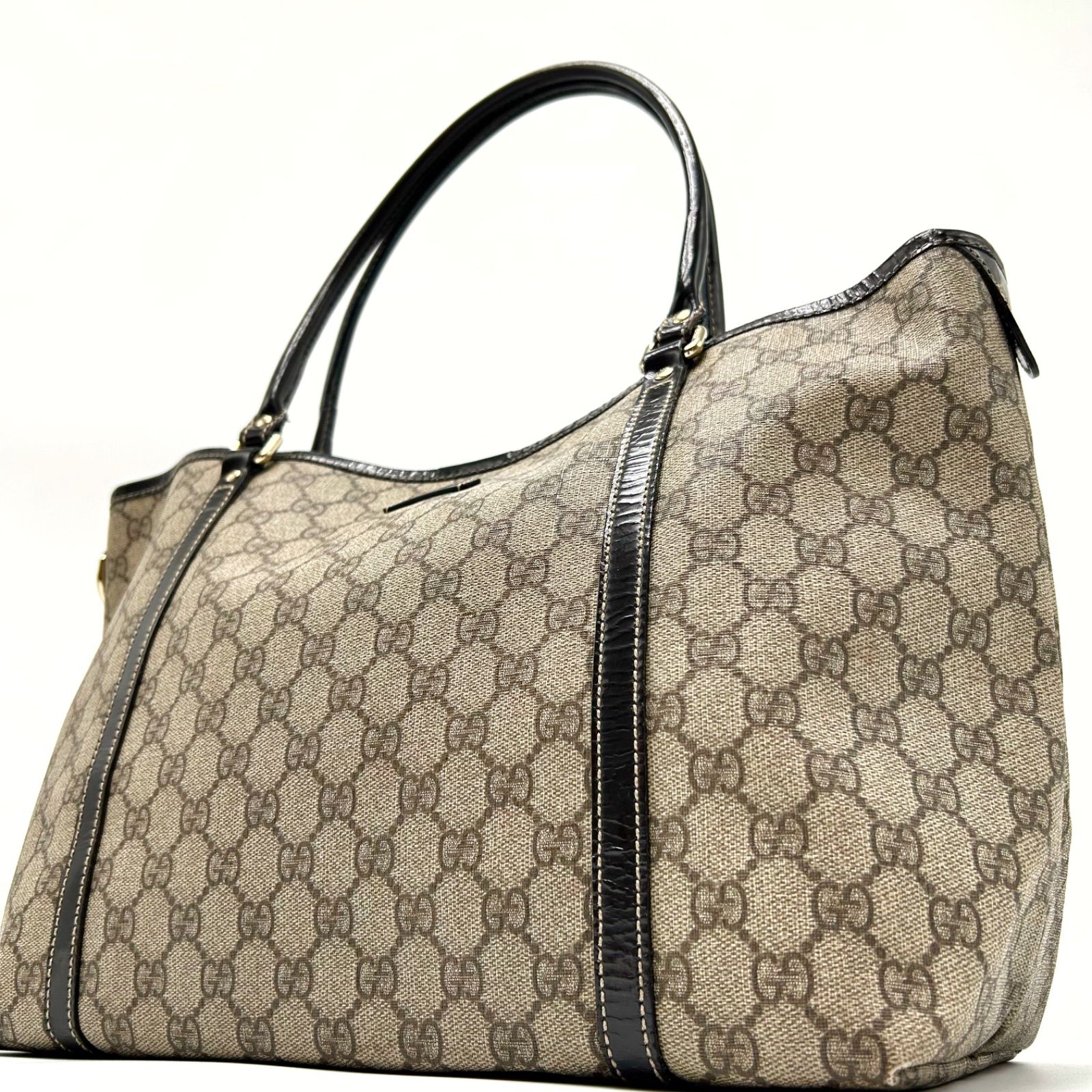 GUCCI グッチ トートバッグ ハンド GG スプリーム 柄 197953 PVC A4 